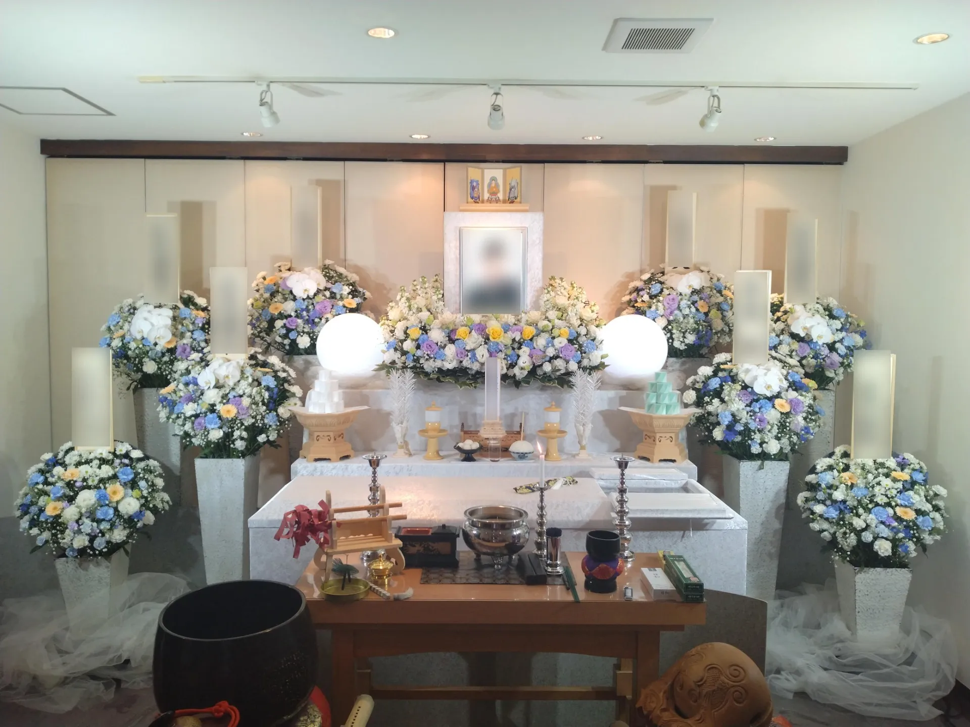 多摩市、メモリアルハウス多摩にて家族8名での家族葬（一日葬）