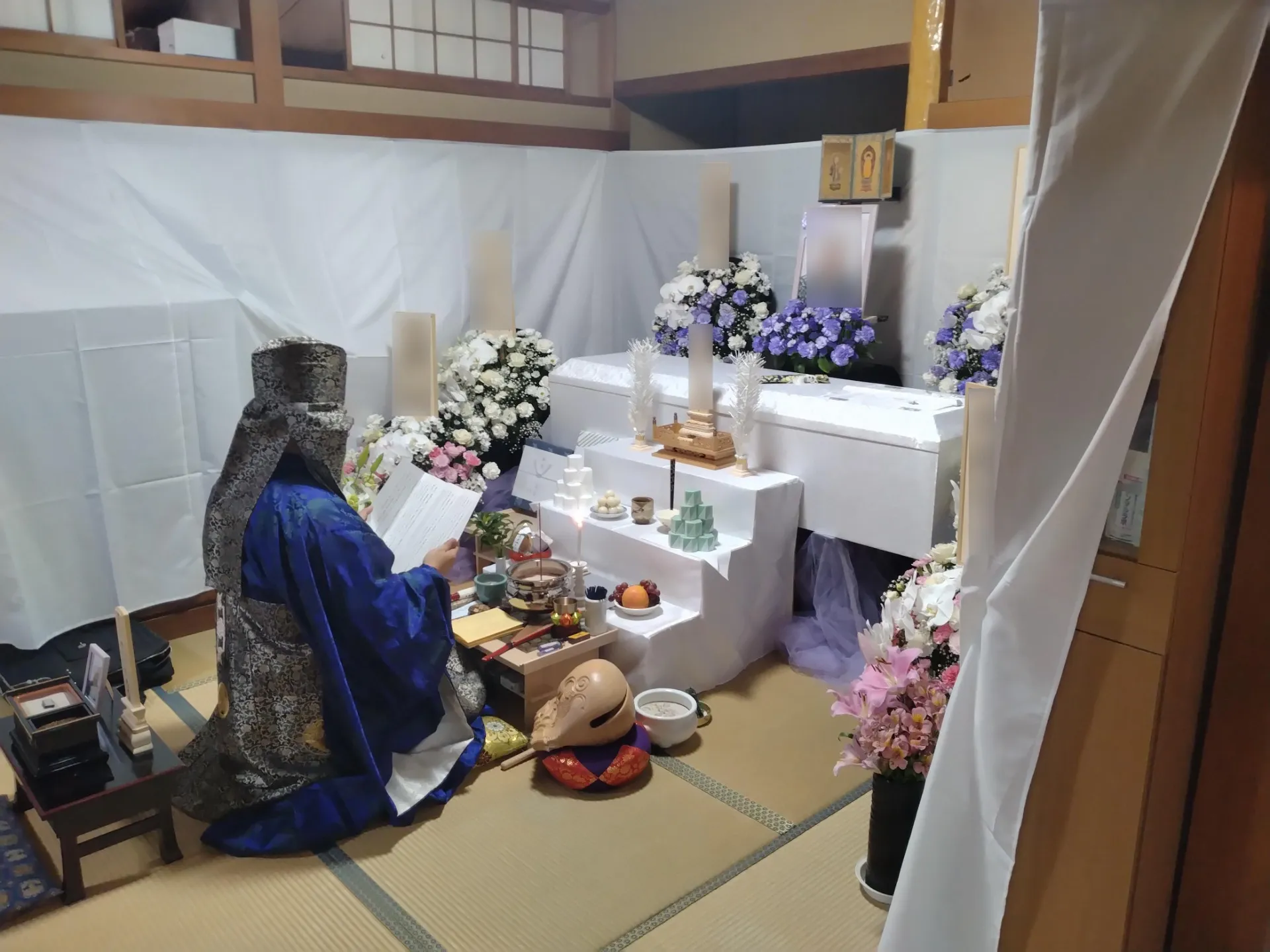 川崎市高津区K様、ご自宅にて家族10名での家族葬