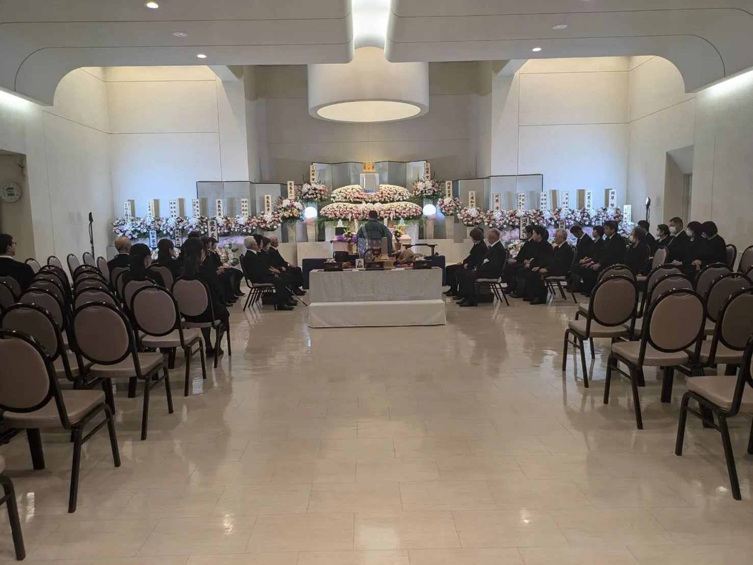 川崎市多摩区K様、かわさき北部斎苑第一式場にて総勢120名での一般葬