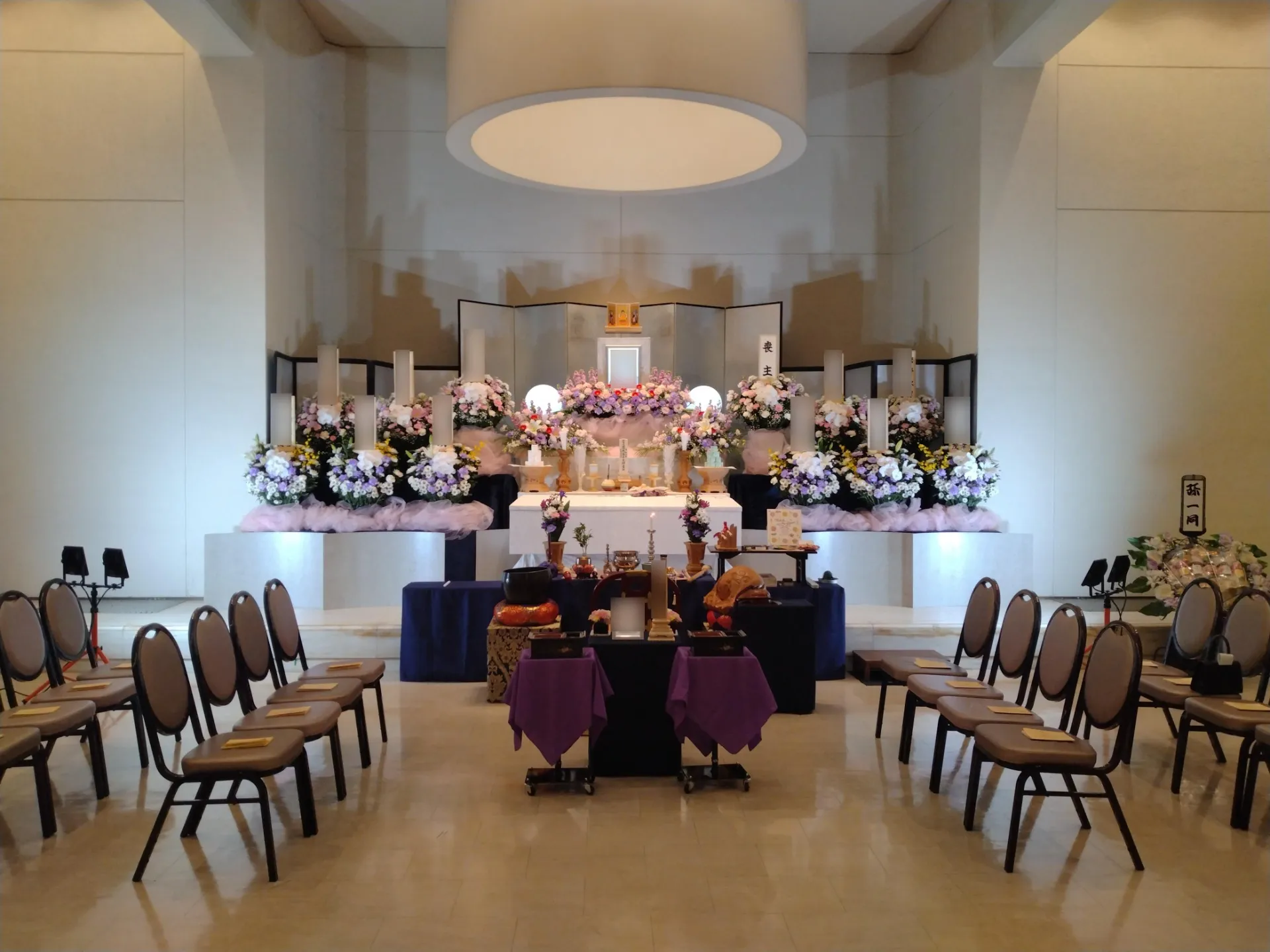 川崎市宮前区A様、かわさき北部斎苑にて家族親族10名での家族葬（一日葬）