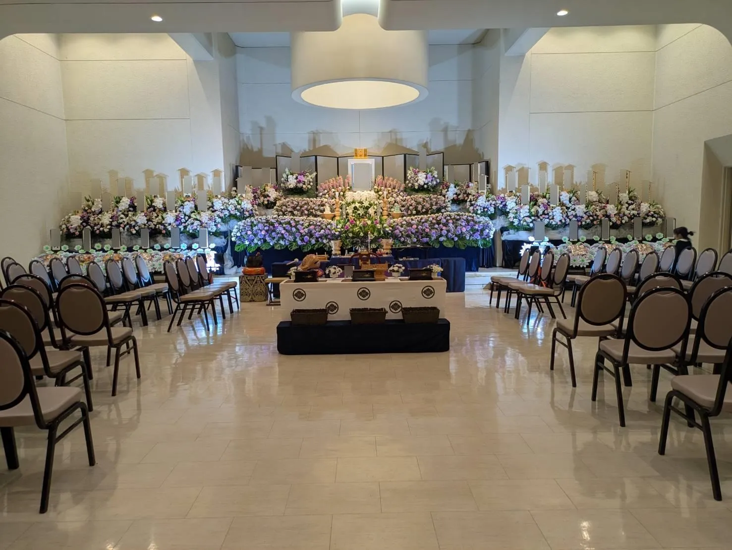 川崎市高津区H様、かわさき北部斎苑第一式場にて総勢300名での一般葬