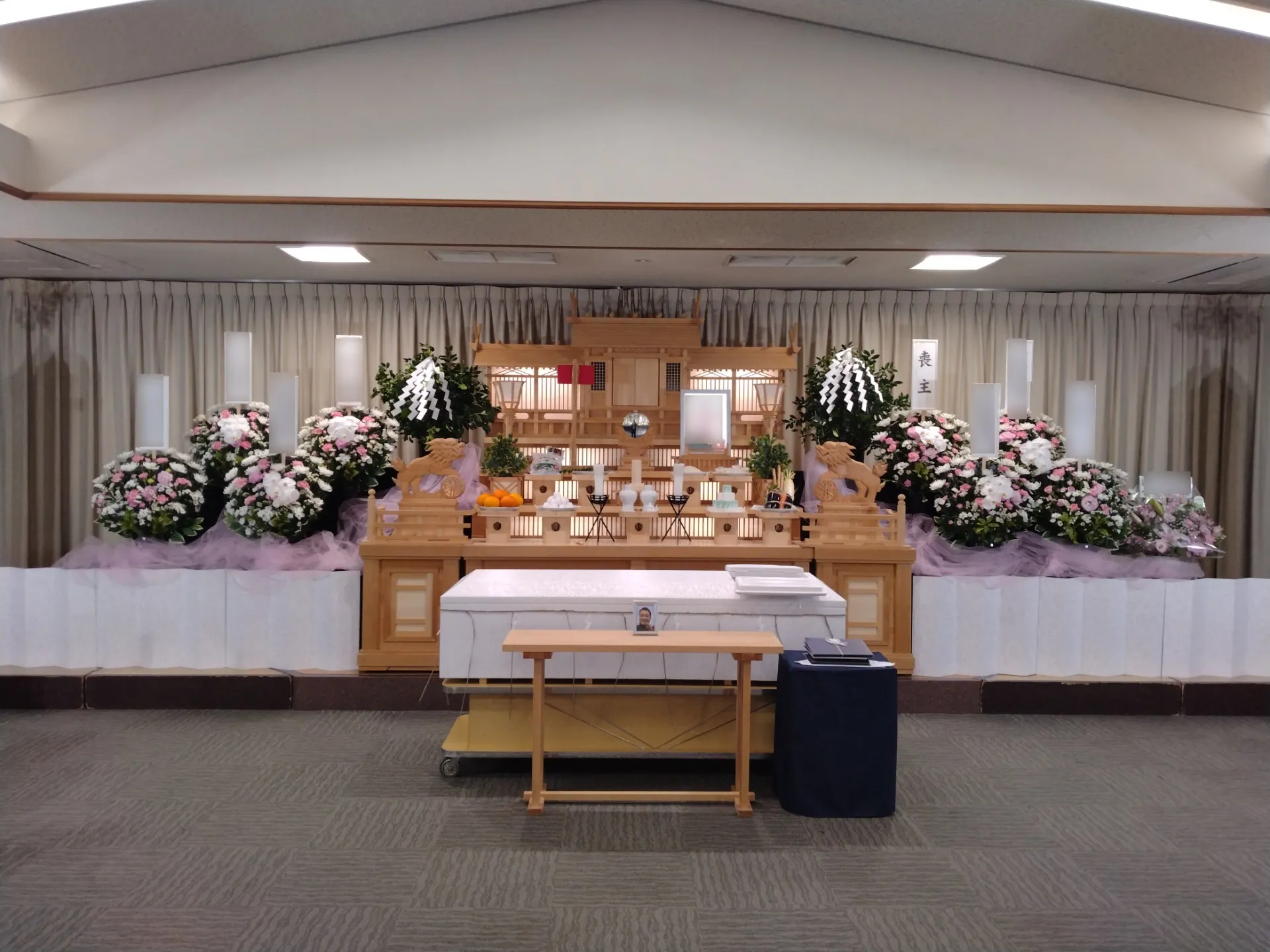 町田市K様、南多摩斎場にて総勢50名での一般葬（神葬祭）