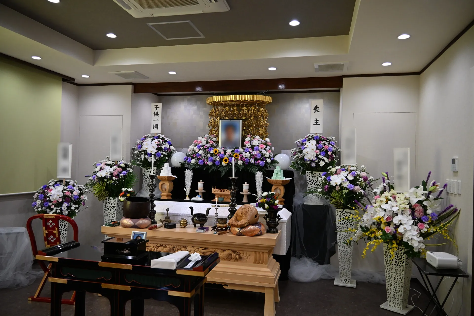 町田市S様、新町田霊園法要室にて家族10名での一日葬